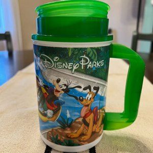 Disney World Parks Green Whirley Drink Works Rapid Fill Cups Mickey Minnie Pluto